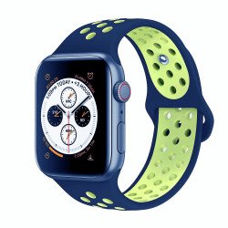 Breathable Sport Strap Wristband Replacement for Apple Watch Series 9/8/7/6/5/4/3/2/1/SE - 41MM/40MM/38MM (Blue Green) Breathable Sport Strap Wristband Replacement for Apple Watch Series 9/8/7/6/5/4/3/2/1/SE - 41MM/40MM/38MM (Blue Green)